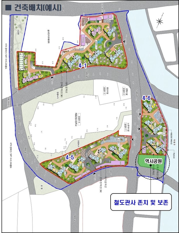 삼성4구역 건축배치도