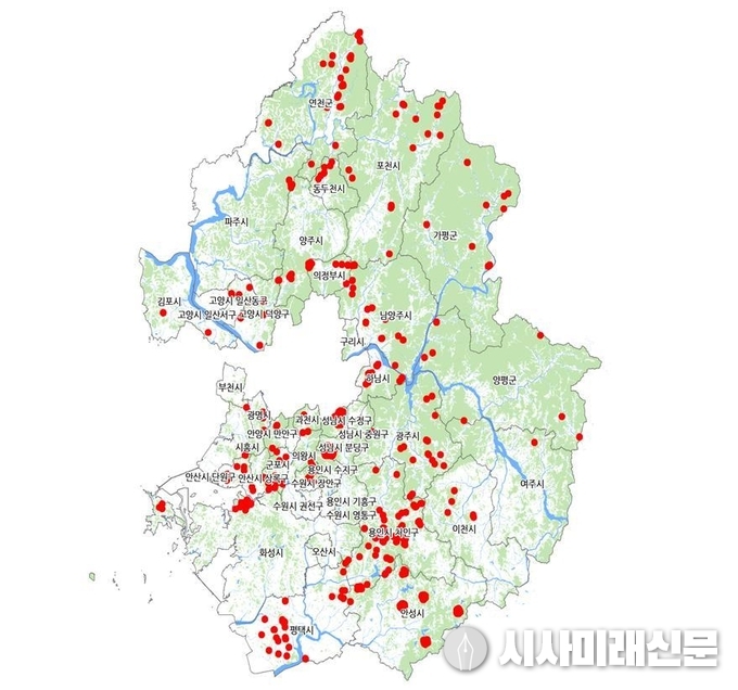 토지거래허가구역 지정위치도