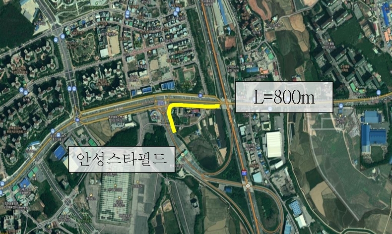 안성IC 진입로 지중화사업 구간
