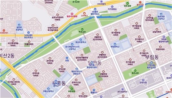 학운공원 위치도