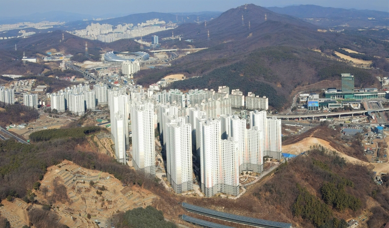 처인구 삼가동 삼가2지구 뉴스테이 현장 모습