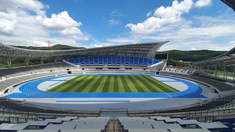 2022 경기도종합체육대회 개막식이 열리는 용인미르스타디움 전경