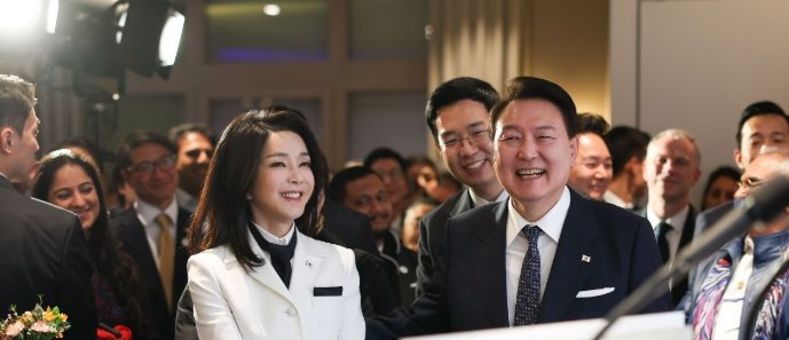 윤석열 대통령, 다보스 한국의 밤 행사 참석