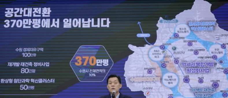 이재준 수원시장, "역세권 복합개발로 수원에 22개 콤팩트시티 만들겠다"