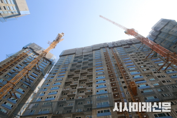 당산동 공동주택 재건축 공사현장 사진