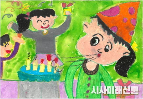 안서현(만6세) 어린이가 ‘생일잔치’라는 작품으로 미취학 그림 부문에서 특별상을 수상했다.