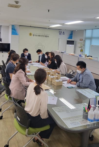 서정현 의원, 안산 양지초 다목적 체육관 증축 관련 정담회