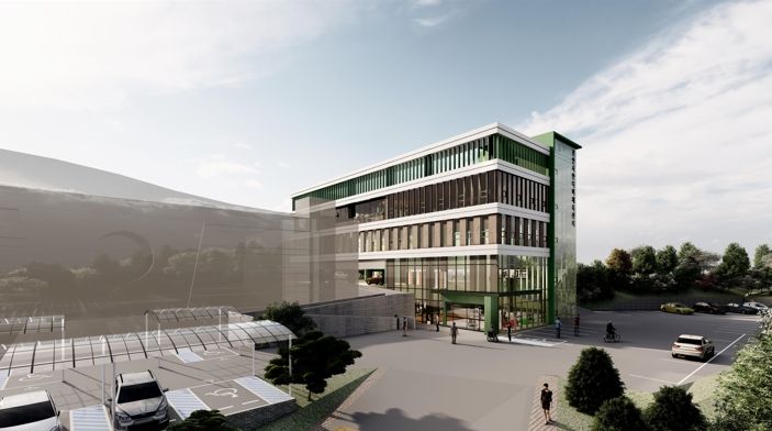 천안 반다비 체육센터 조감도.