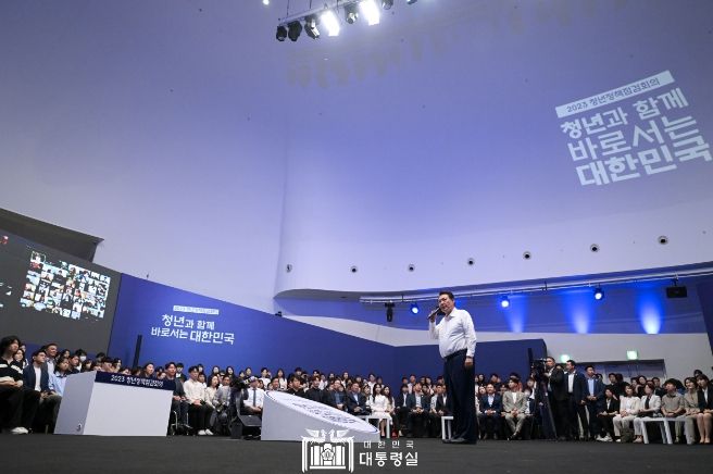 7월 6일 윤석열 대통령은 청년정책점검회의를 주재했다.
