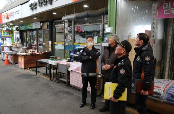 천안서북소방서, 설 명절 대비 전통시장 화재 예방 총력