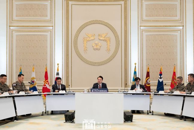 1월 31일 윤석열 대통령은 영빈관에서 군 주요지휘관회의를 직접 주재했다.