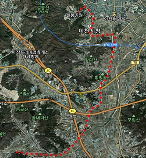 설봉철인3종대회 사이클 코스