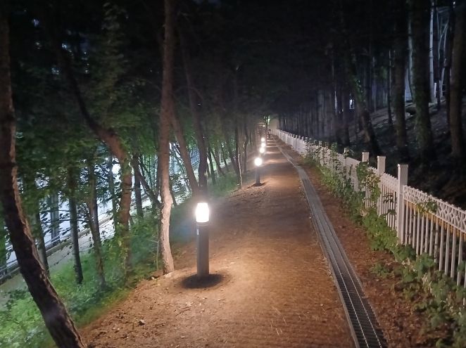 죽전동 산책로 야간조명 설치