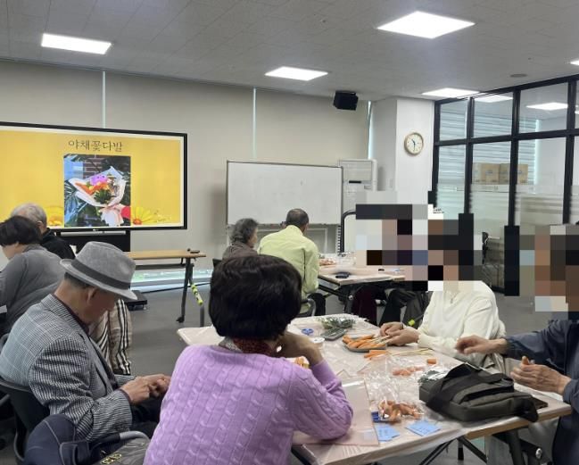 수지구보건소 마음이음 프로그램 진행 모습