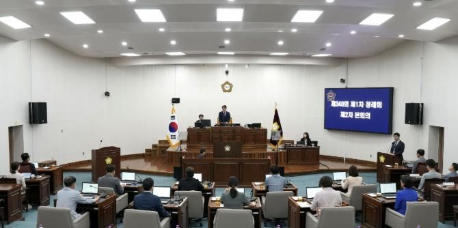 하남시의회 6월 13일 제340회 제1차 정례회 제2차 본회의. (사진_하남시의회 제공)