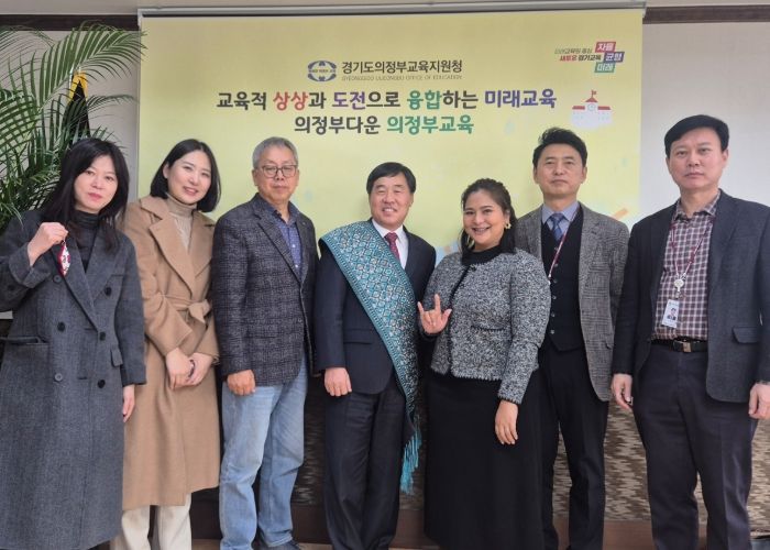 국제교류 협력 연장선‘라오스 농아학교 대표단 의정부 교육지원청 방문’