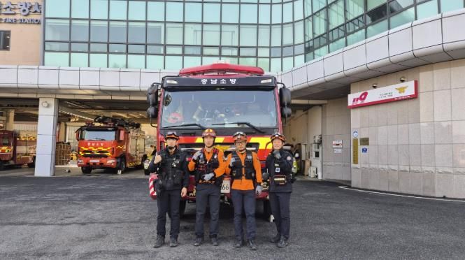 천안서북소방서, 잠긴 문 안 홀로 남겨진 아이…신속 대응으로 무사 구조