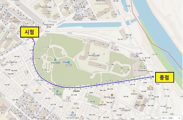 구리시, 수택E구역 신규 도로명 ‘검배공원로’ 고시