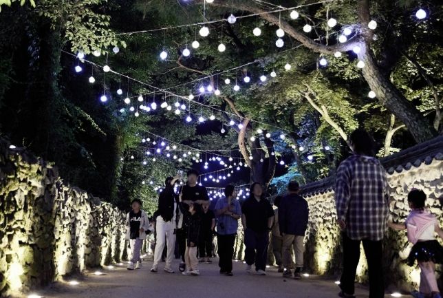 외암마을 야간경관 정비사업 관련 사진(외암마을 야행 행사)